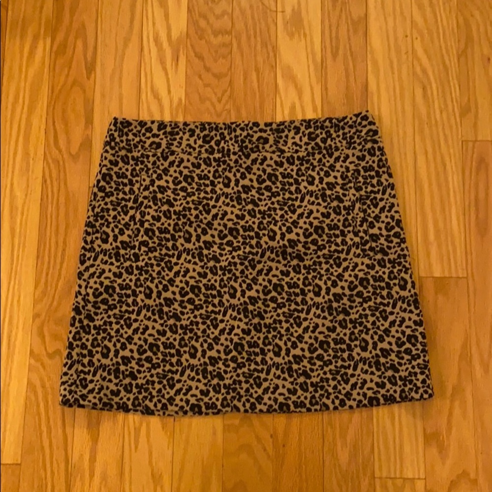 Loft animal print skirt